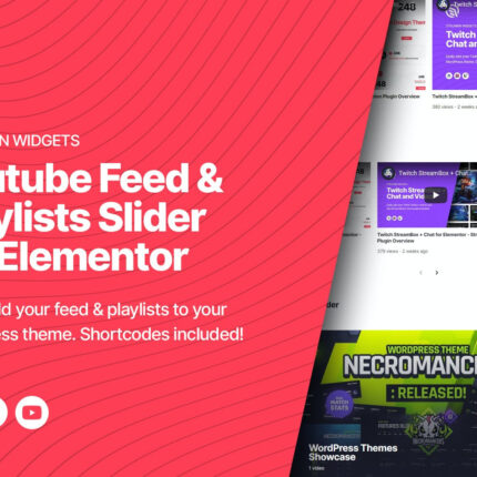 Youtube Feed and Playlists Slider